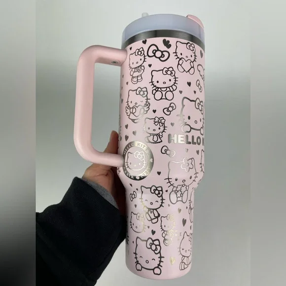 Hello Kitty 40oz Bloom Stanley Engraved - Picture 5 of 8